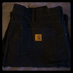 Carhartt black jeans, cargo style.